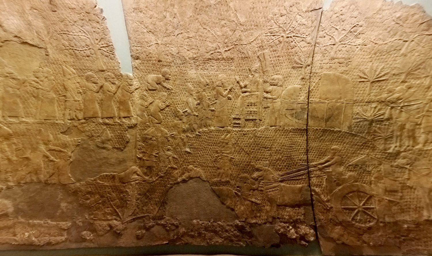 Lachish reliefs — submission of the Judahites before Sennacherib