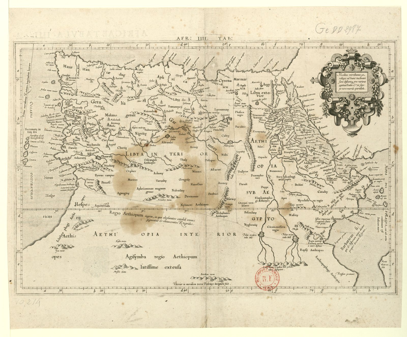 Ptolemy Africa map
